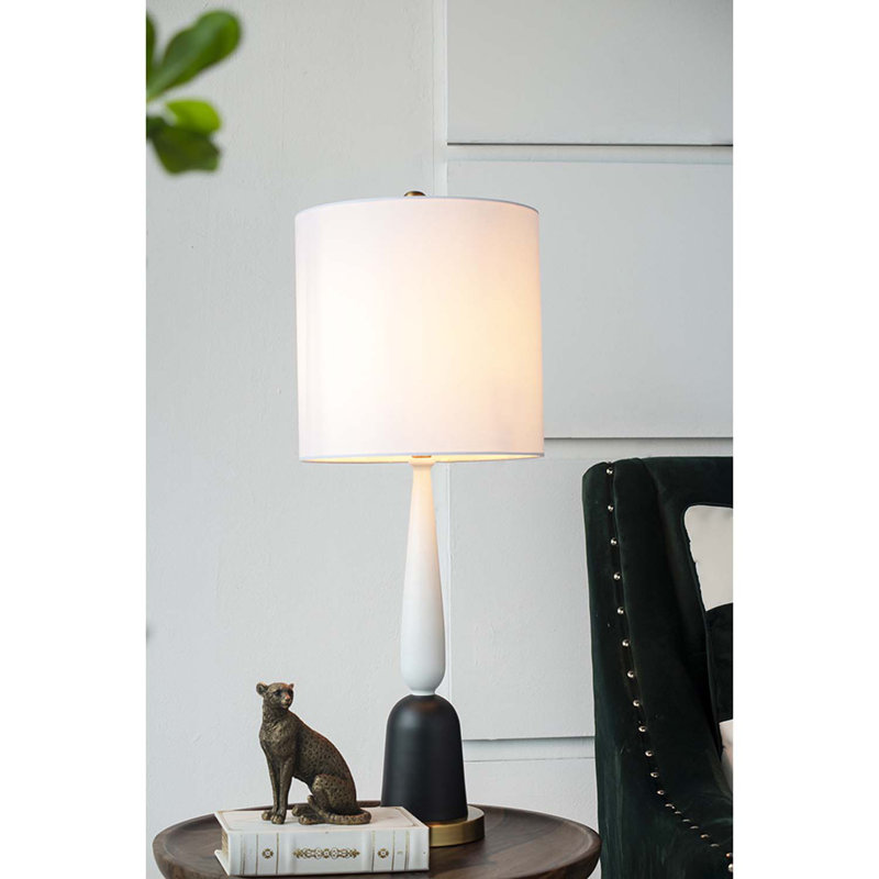 Lampe 30,2 po noir / blanc