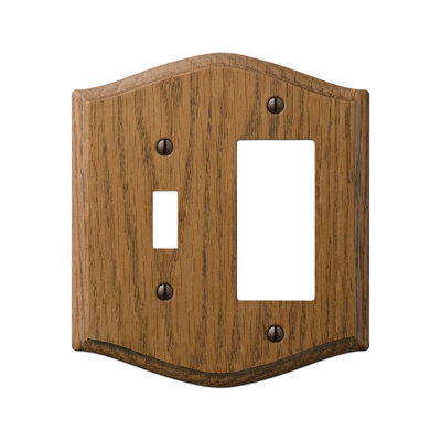 Ensemble de 1 plaque murale décorative en bois et chêne à bascule Amerelle Country