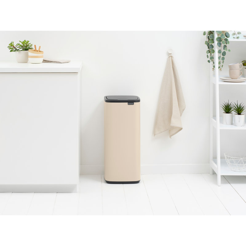 Poubelle Bo Touch, 8 gallons (30 litres), Beige doux