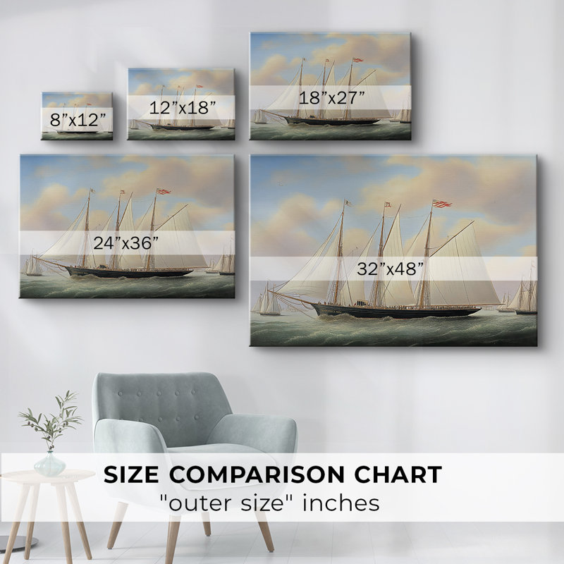 Série nautique-Cxxix-Cavas enveloppés de galerie, 40 x 60