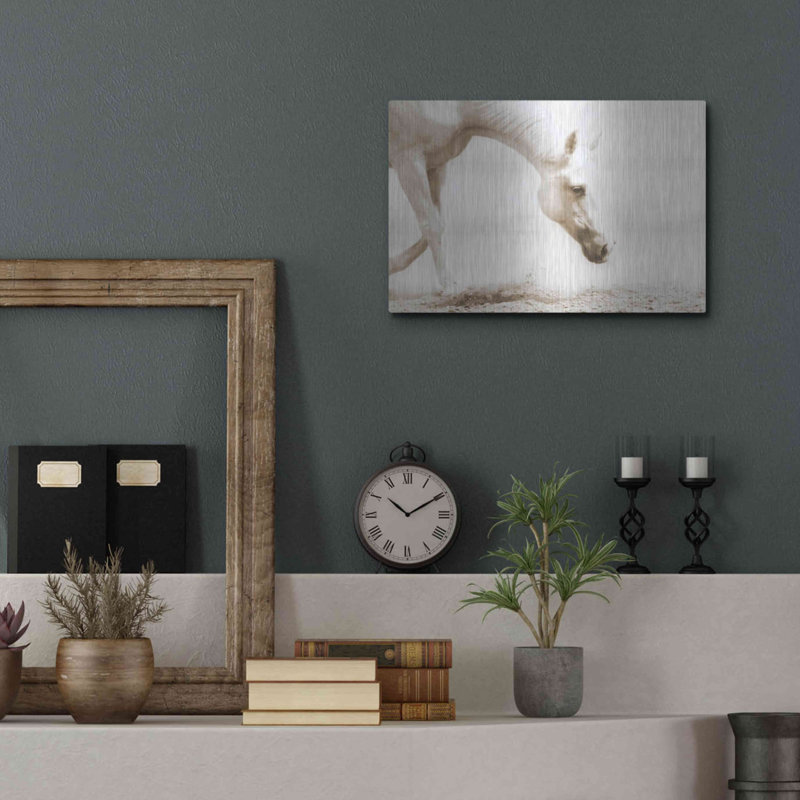 «Trail Horse Sepia» par Kari Brooks, H 12 po x l 16 po