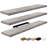 Sorbus Floating Shelves for Wall - Set of 3 Extra Long Floating Shelves for Bedroom, Kitchen, Living Room, Bathroom Shelves, Farmhouse Home Decor - Wall Mounted Floating Shelves - Extra Large, Gray-109748799-124322117