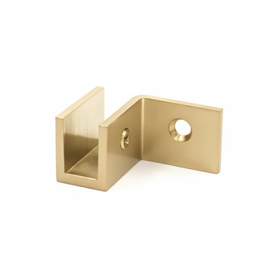 Pince de fixation murale en laiton massif à poignée droite Ncyinox pour verre épais de 5/16 po à 1/2 po (8 mm à 12 mm)
