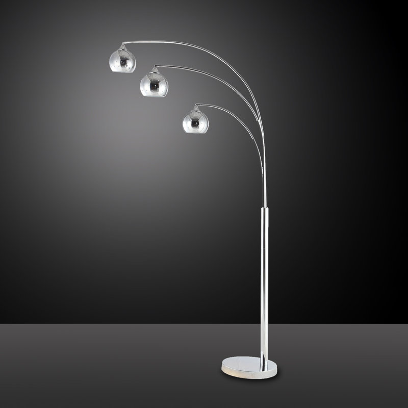 Roxann 76'' Chrome Tree Floor Lamp