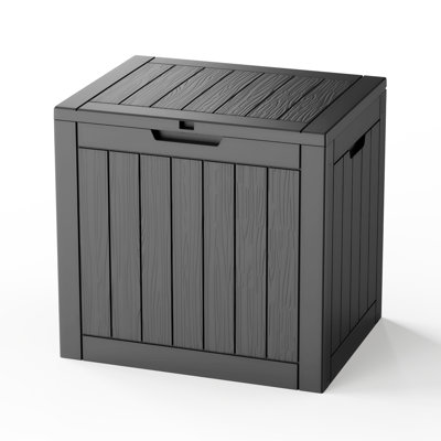 Coffre de rangement extérieur en résine 30 gallons, coffre de rangement extérieur