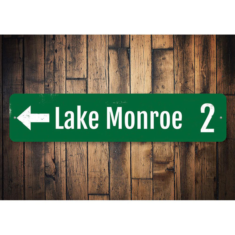 Plaque en aluminium Lake, H 6 po x l 24 po x P 0,063 po