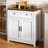 32'' Kitchen Storage Island with Drawer and Adjustable Shelf-405783639