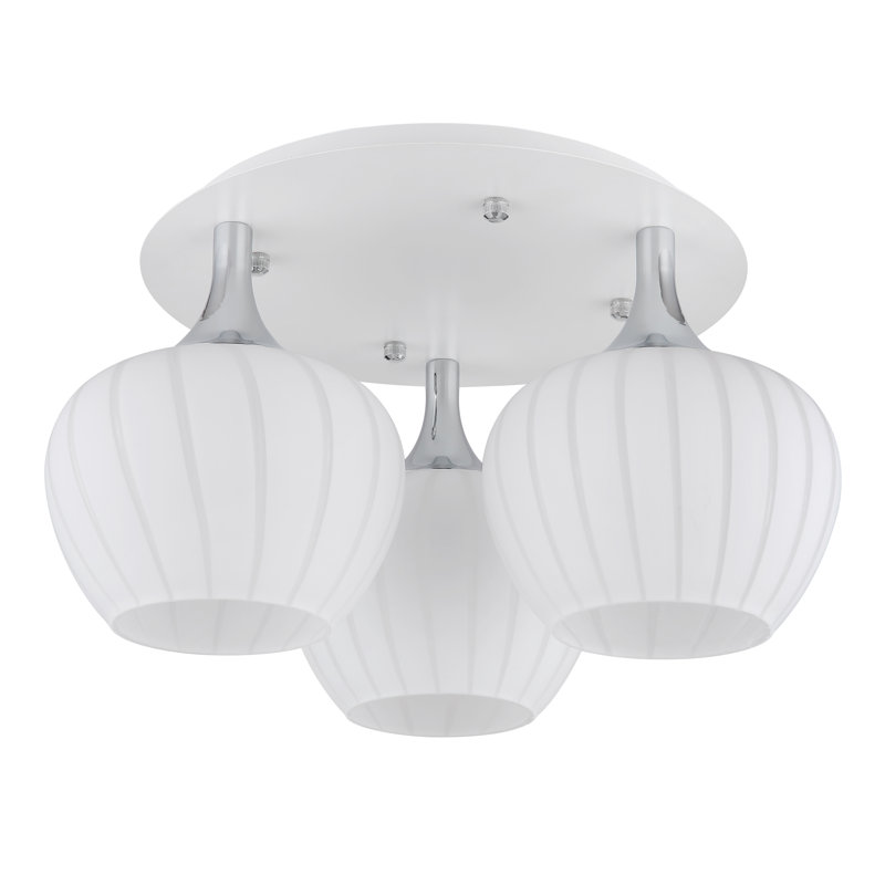 Glass Flush Mount, Natural