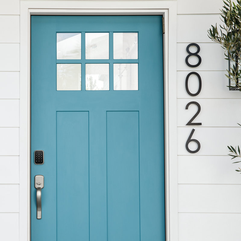 Satin Nickel Smart Deadbolt with Touch Keypad and Bluetooth
