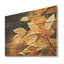 Feuilles d'or, art mural sur bois de pin naturel-101403046