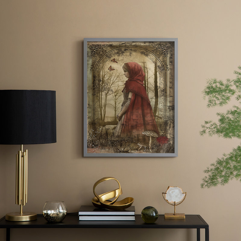Reproduction encadrée WOMEN Series CECXC III - bois massif, Gris, H 30 po x l 24 po