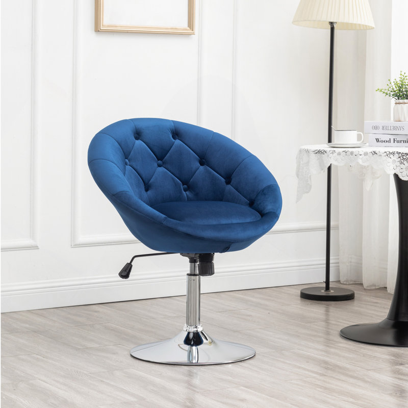 Fauteuil d'appoint pivotant Noas Cobb, Bleu