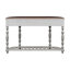 Table console moderne et contemporaine avec table à console courbée pour vestibule avec 4 tiroirs et 1 tablette