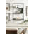 3-Tier Wall Shelf With Metal Frame, Space Saving Storage Solution For Modern Home Organization And Decorative Display