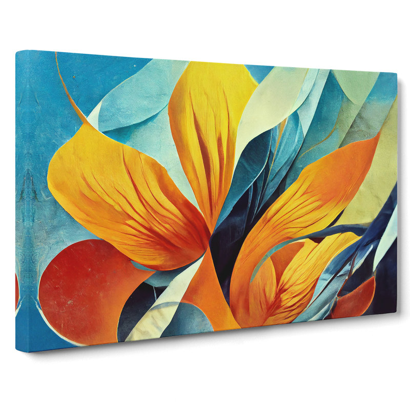 Flowers Abstract Vol.4 - Wrapped Canvas Print, 40cm H x 60cm W x 3cm D