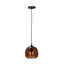 Lampe à suspension ronde en métal et verre avec fil