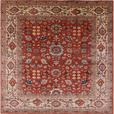 Tapis oriental orange / brun