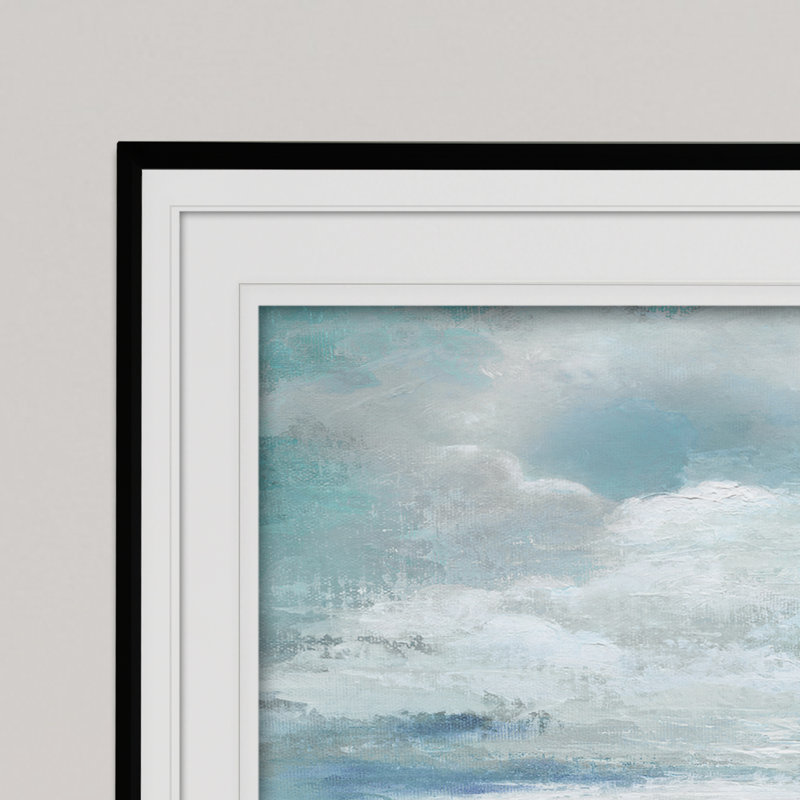 " Billowing Clouds " Acrylic Print, 30" H x 40" W x 1.5" D, Black