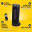 Zanussi ZPTCH3002B 2kW Compact Ceramic Tower Heater in Black