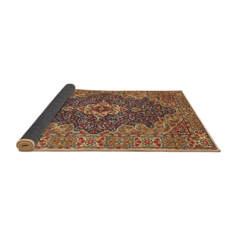 Tapis vert de style oriental, Rond 5 pi