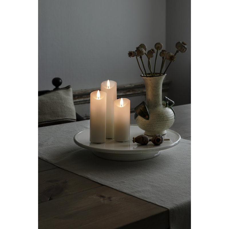 Unscented Flameless Battery Candle, 12.7cm H x 5cm W x 5cm D, 1