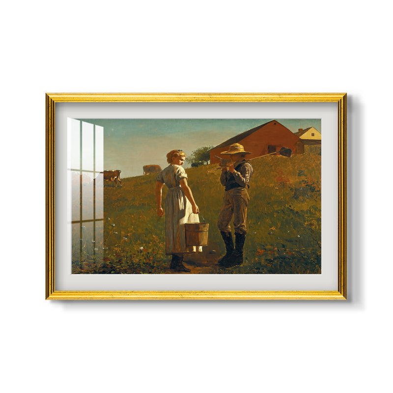 Boutwell Une réunion de tempérance par Winslow Homer - Encadré sous verre et sous passe-partout, grand tableau pour salon