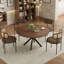 120 cm Beech Round Dining Table-497877928
