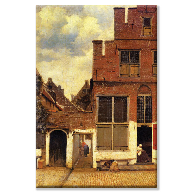 The Little Street by Johannes Vermeer Painting Print on Wrapped Canvas Buyenlarge 