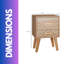 Anden 35cm W Manufactured Wood Bedside Table