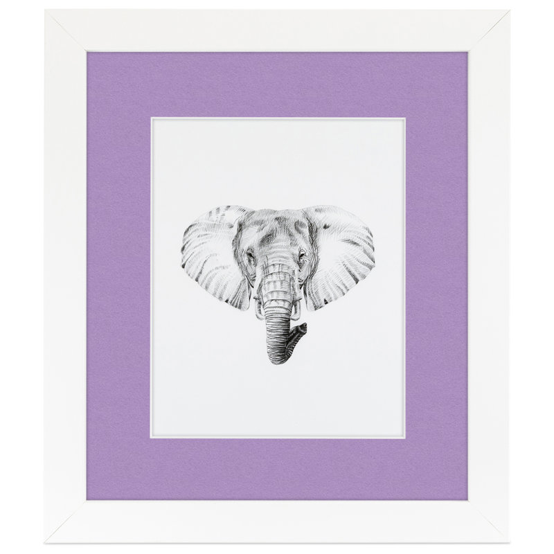 Cadre pour photo simple blanc mat 10 "x 20", Brume lavande
