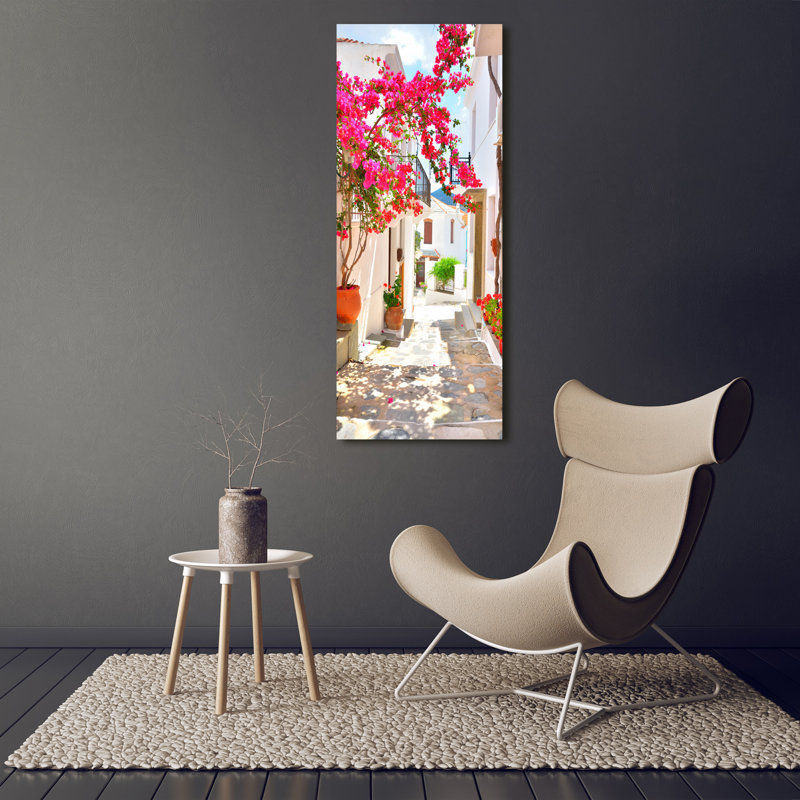 Greek Streets - Wrapped Canvas Print