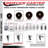 4 Inch High Temp Phenolic Swivel Bolt Hole Caster Set with Total Lock Brake SCC
