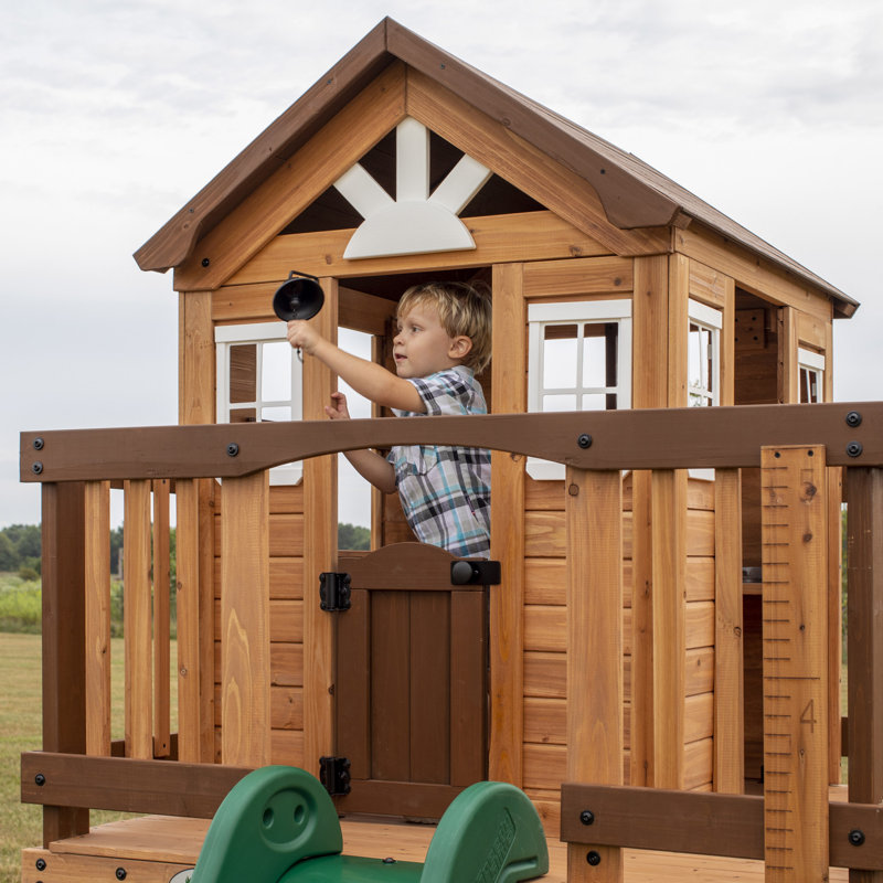Backyard Discovery 190cm W x 310cm D Outdoor Cedar Wood Playhouse