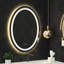 Miroir de salle de bain à DEL avec éclairage avant et rétroéclairé, anti-buée, intensité variable, température de couleur réglable-2114977989