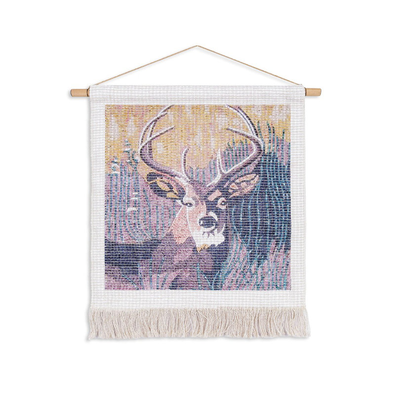 Artistic Decorative Fabric Painting, 25.6 x 29.5 inches | 60% Polyester / 40% Cotton, Thickness: 0.2 inches | Vibrant Colors & Unique Design for Home Décor, Perfect for Living Room & Bedroom Accents