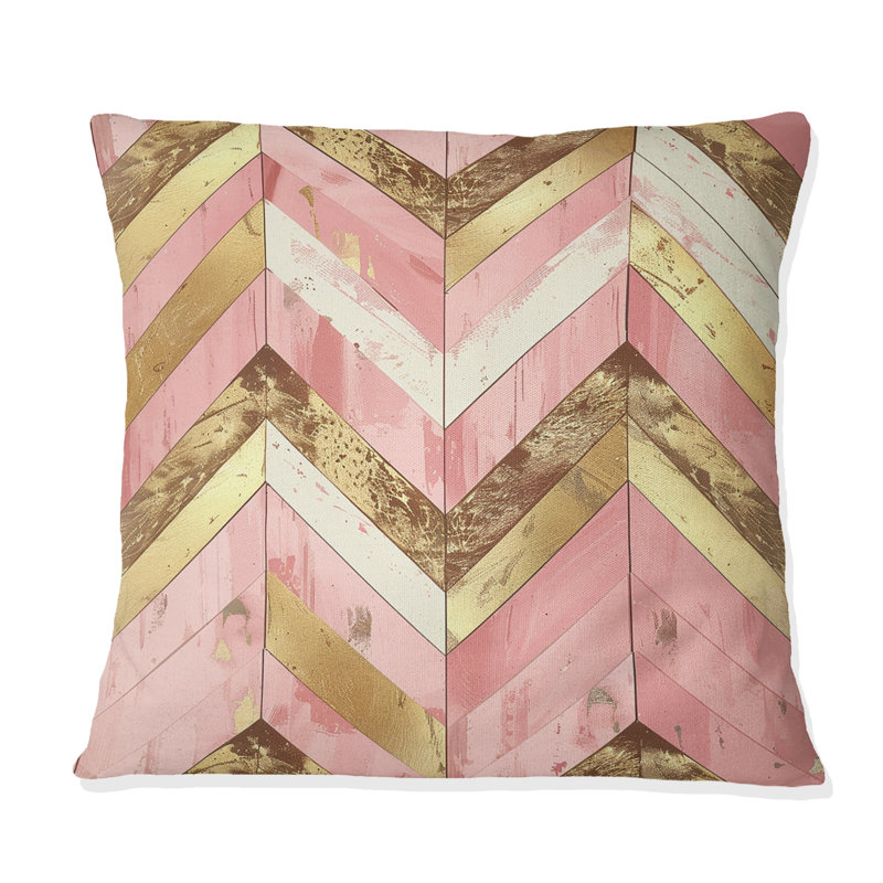Coussin Chevron, H 18 po x l 18 po