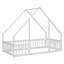 Lit en bois en forme de maison en bois avec clôture-1563204515-1563204513