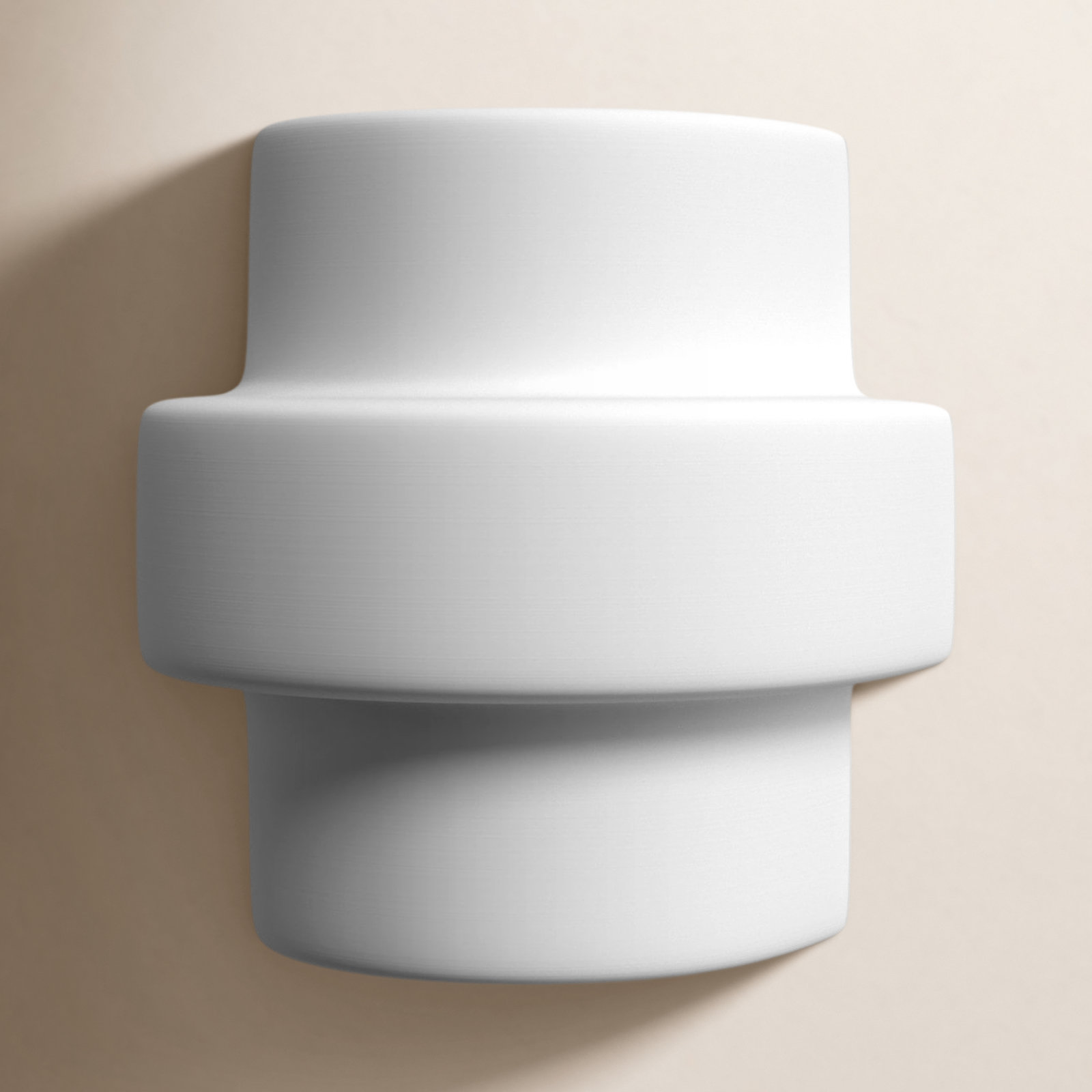 Bergen Ceramic Outdoor Light, Bisque
