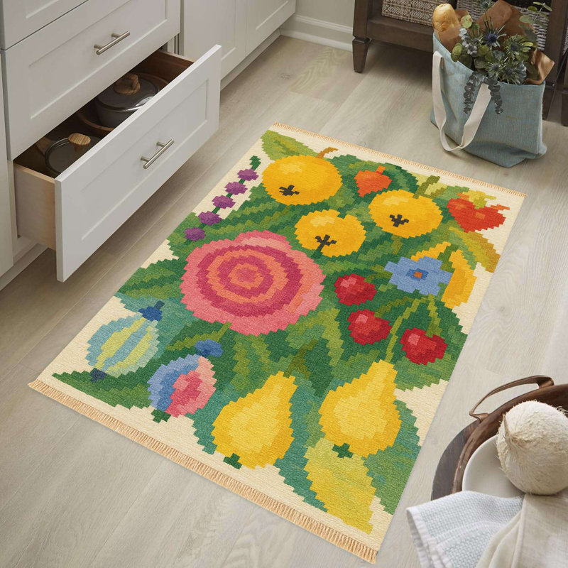 Whimsical Farmhouse Bouquet Rug