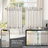 Farmhouse Kitchen Curtains Striped Tier Linen Short Curtains Pinstripe Cafe Curtains-450981707-450981727