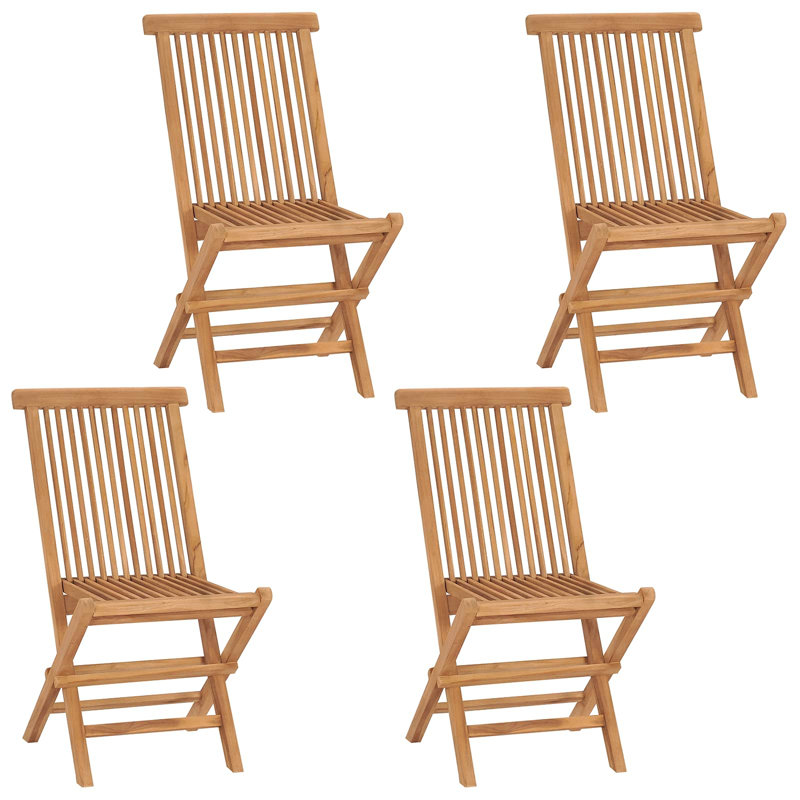 Solid Wood Patio Dining Set Table,, 4