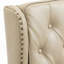 Fauteuil à cadre en bois, fauteuil d'appoint moderne avec pieds en bois robustes pour le salon, la chambre à coucher-413104429