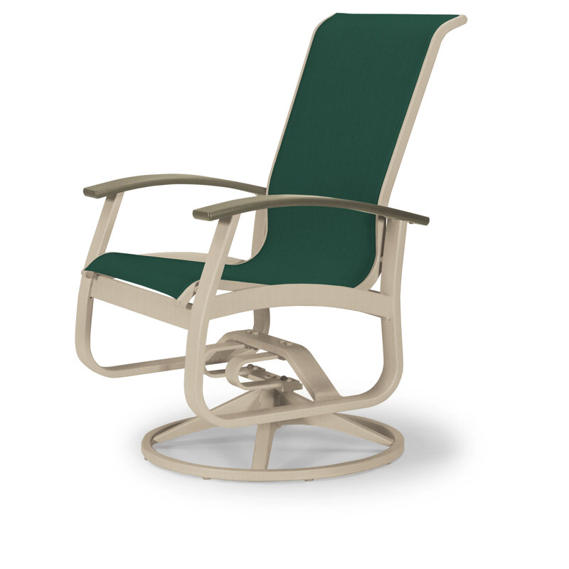 Belle Isle Outdoor Dining Armchair, Beachwood P40, Textured Beachwood, Forest Forest Green 22D Sunbrella®