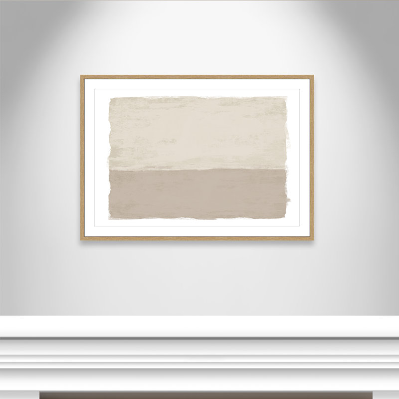 Silent Sands II - Landscape Version Print par Natalie Carpentieri, L 41,5 po x H 29,5 po, Imprimé mat, Naturel
