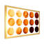 Neuf cercles dans des tons d'orange et de brun III - reproduction sur toile-67394743-67394748