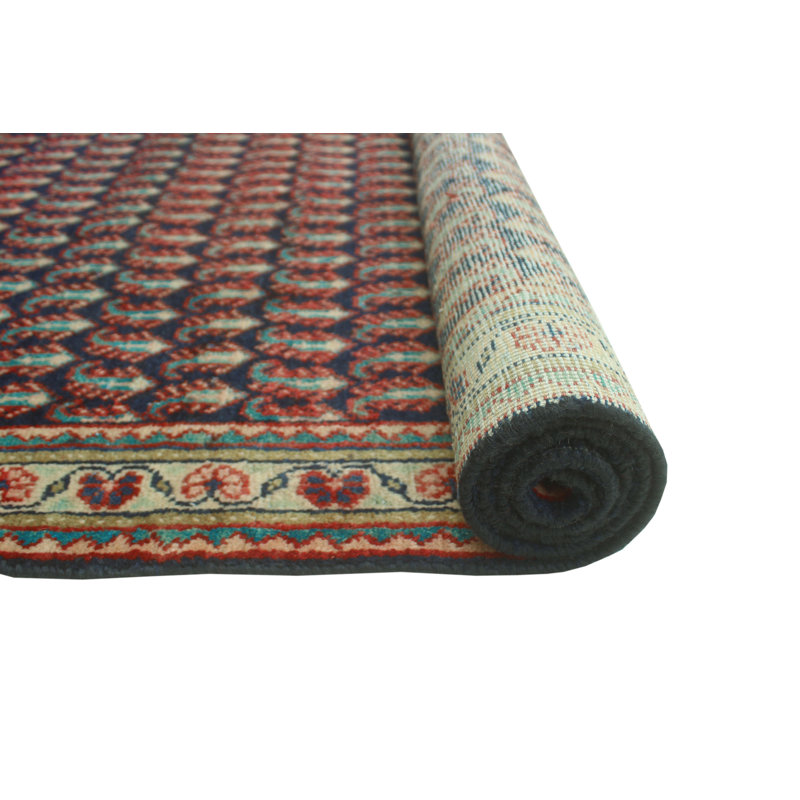 One-of-a-Kind 3'6 X 9'10 New Age Runner Wool Area Rug in