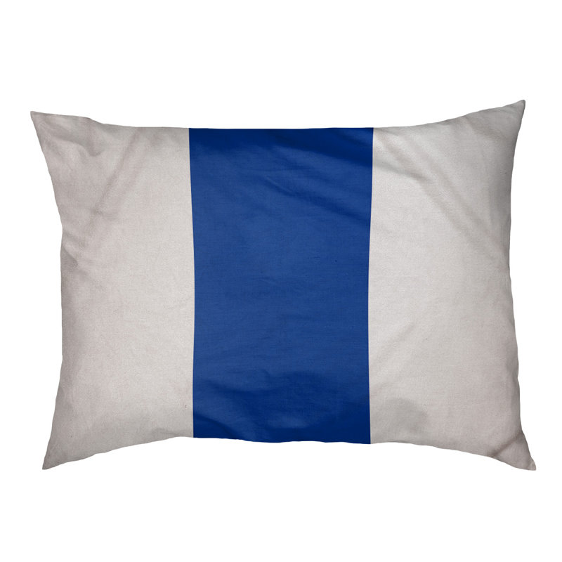 Coussin pour chien Arizona Tempe, Très grand (l 50 po x P 40 po x H 7 po), Blanc / bleu