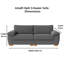 3 Seater Corduroy Sofa-187285437