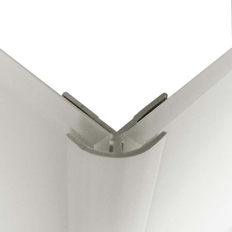 0.8" x 96" Wall Paneling in White