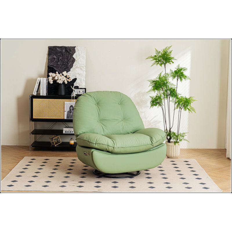 Fauteuil oscillant inclinable électrique avec chargeur USB et lecteur de musique Bluetooth pour le sommeil, le travail et les loisirs